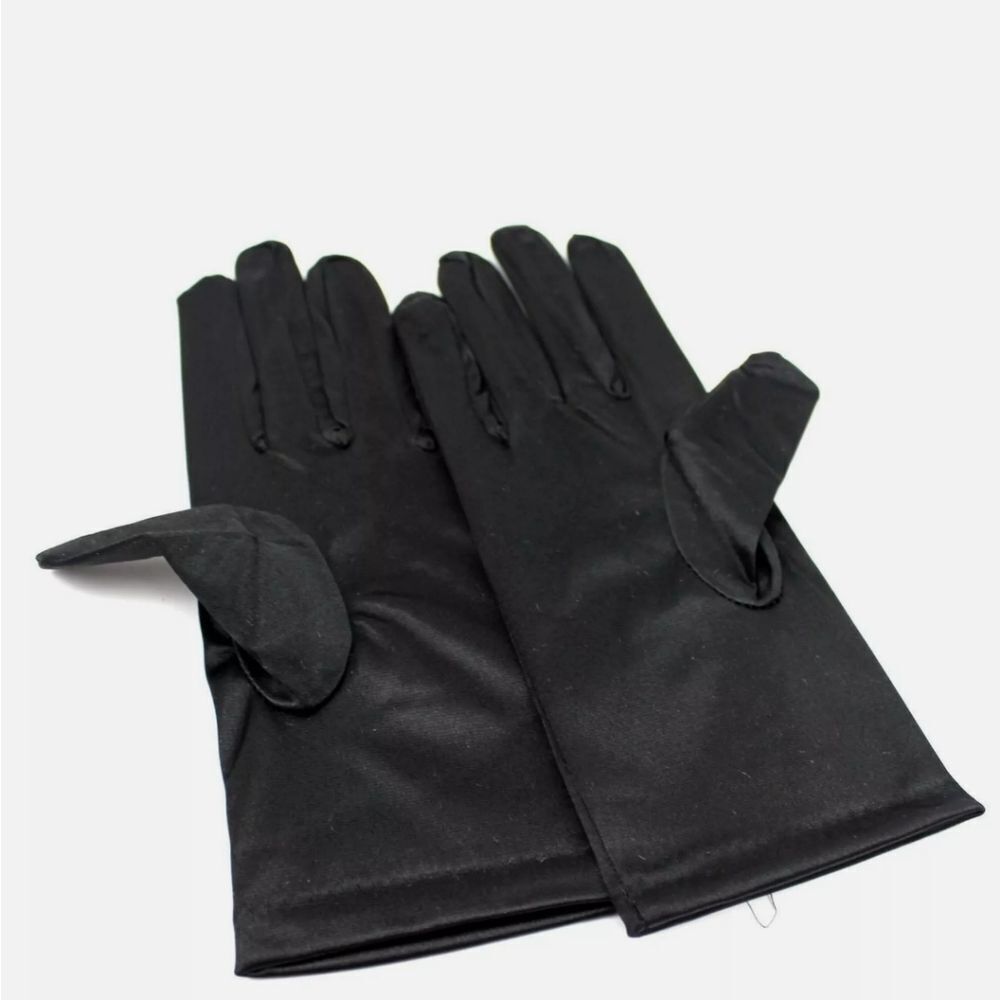Women Short Wrist Gloves Smooth Satin Party Dress Prom Evening Wedding